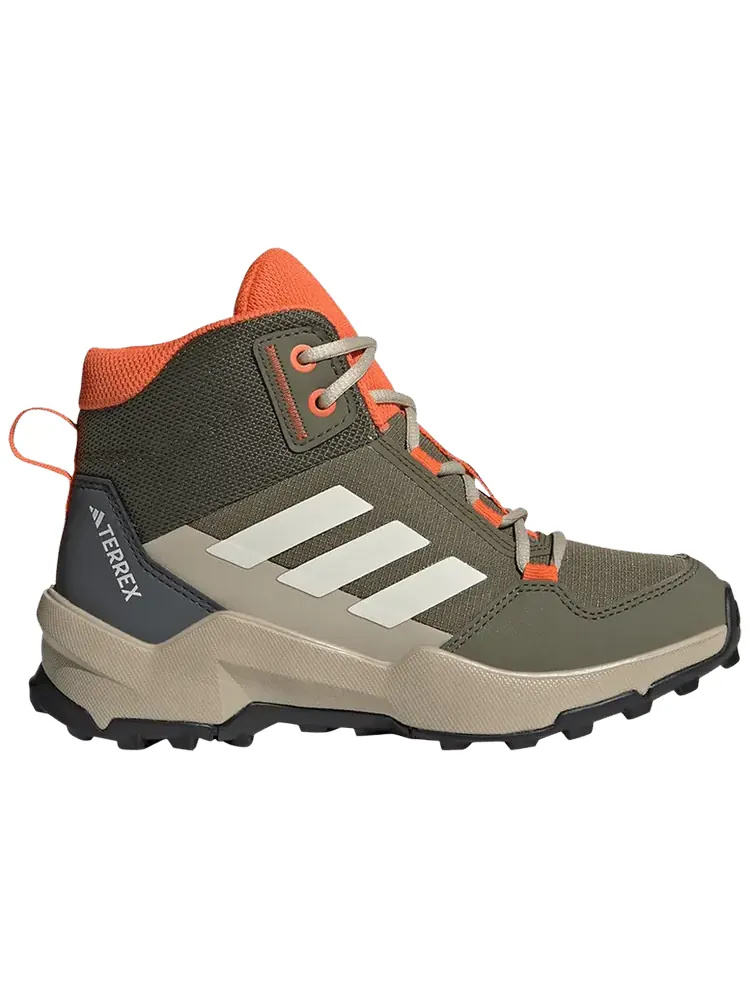 Кроссовки adidas Terrex AX4R Mid K 'Olive Strata Impact Orange' — изображение 1 из 1, оливковый оранжевый