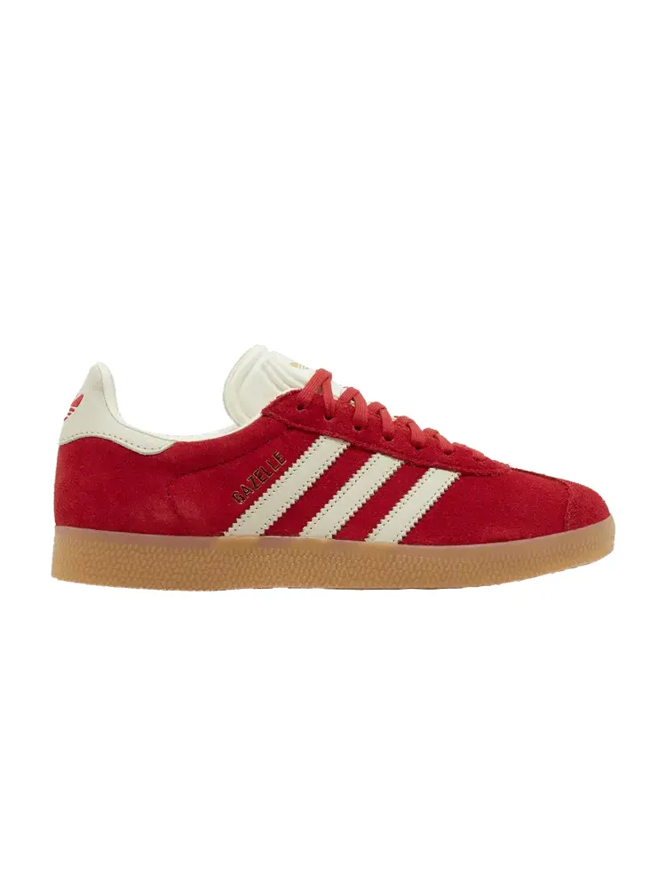 Кроссовки adidas Wmns Gazelle 'Scarlet Aluminum' — изображение 1 из 9, золотистый металлик