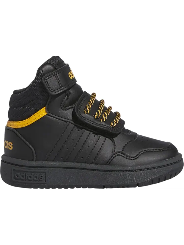 Кроссовки Hoops 3.0 Mid I 'Black Preloved Yellow' — изображение 1 из 1, черный