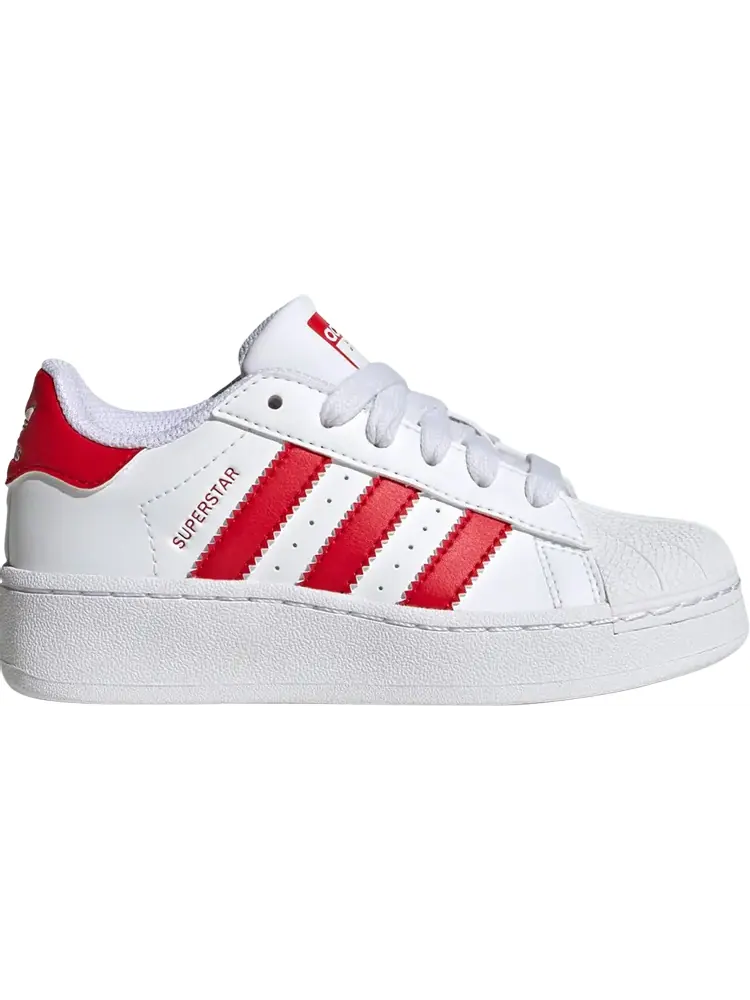Кроссовки Superstar XLG Little Kid 'White Scarlet' — изображение 1 из 1, белый