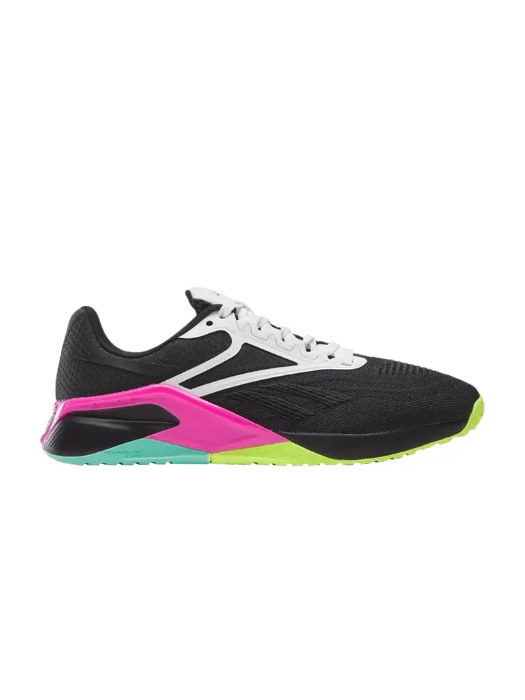 Кроссовки Reebok Wmns Nano X2 'Black Laser Lime Pink' — изображение 1 из 1, черный//розовый