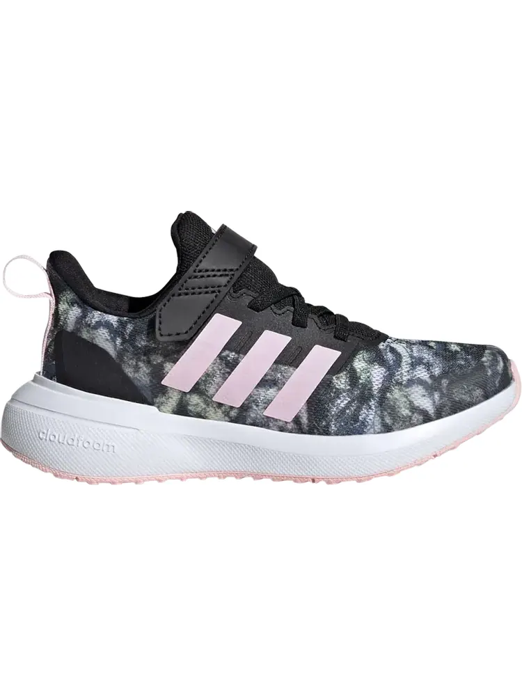 Кроссовки FortaRun 2.0 Cloudfoam EL Little Kid 'Black Tie-Dye' — изображение 1 из 1, черный