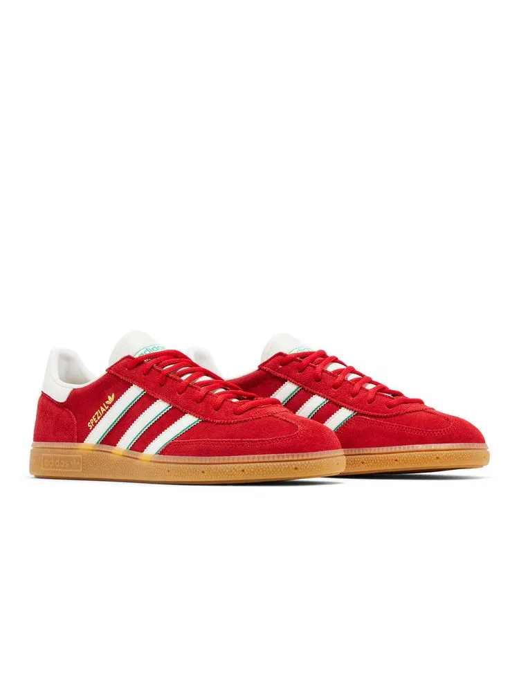 Кроссовки adidas Handball Spezial 'Scarlet Collegiate Green' — изображение 9 из 9, белый/зеленый