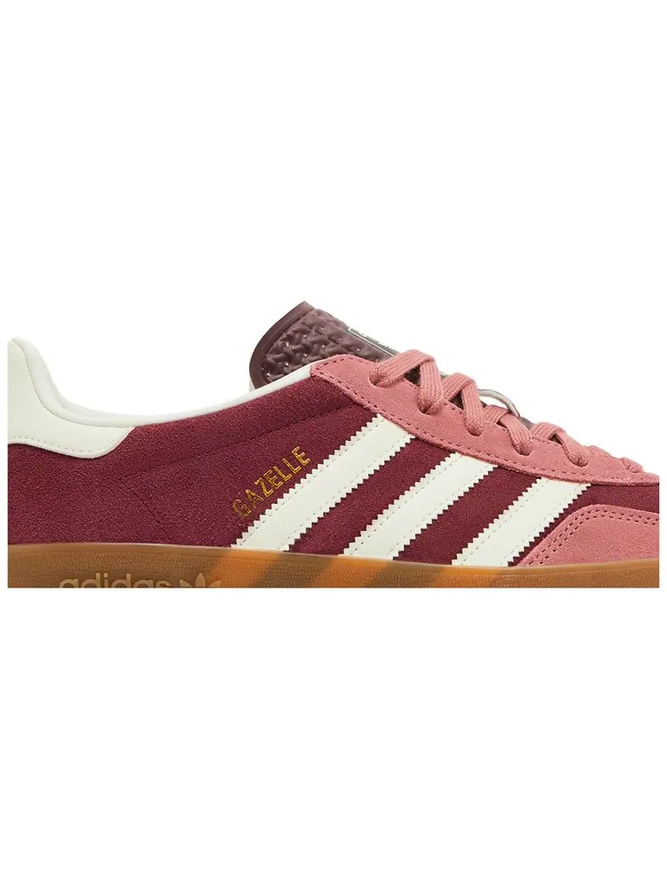 Кроссовки adidas Gazelle Indoor 'Maroon Preloved Crimson' — изображение 2 из 4, бордовый/багряный