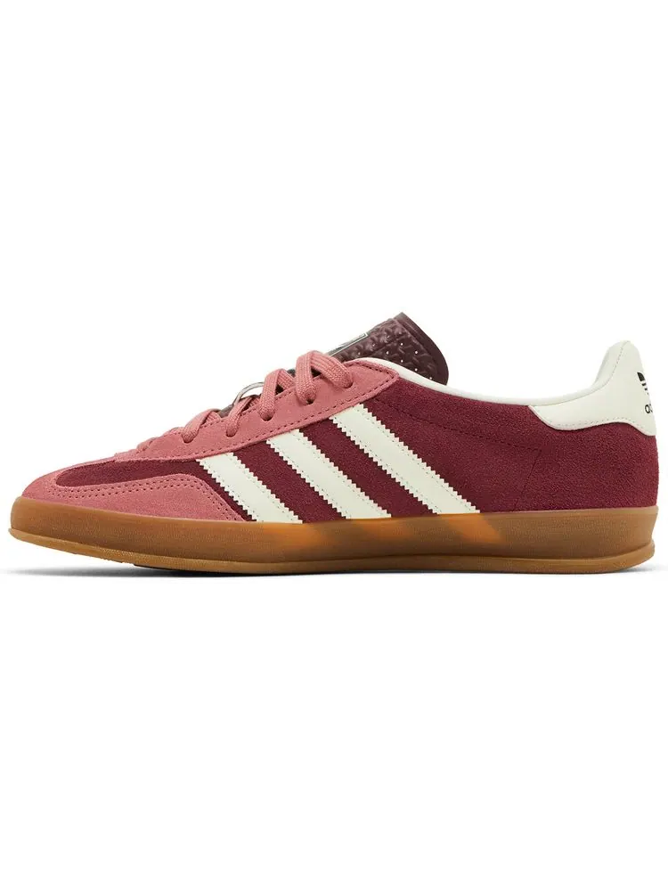 Кроссовки adidas Gazelle Indoor 'Maroon Preloved Crimson' — изображение 3 из 4, бордовый/багряный