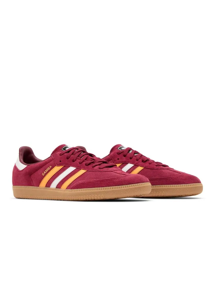 Кроссовки Samba OG 'Collegiate Burgundy Yellow' — изображение 8 из 8, бордовый желтый
