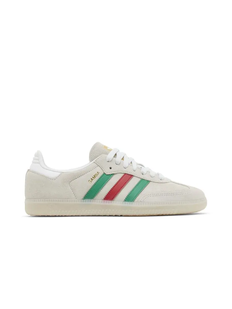 Кроссовки Samba OG 'Crystal White Green Scarlet' — изображение 1 из 8, белый зеленый