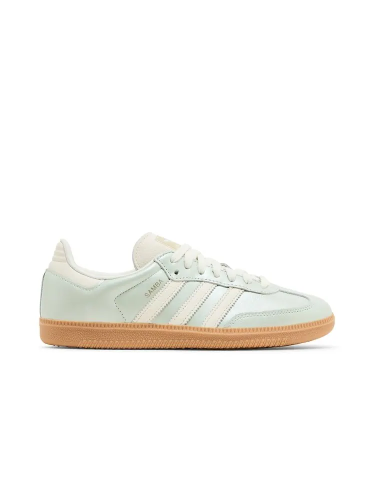 Кроссовки Wmns Samba OG 'Linen Green Metallic' — изображение 1 из 8, зеленый металлик