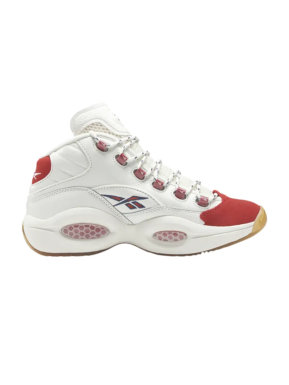 Кроссовки Question Mid Reebok — изображение 1 из 1, белый/красный