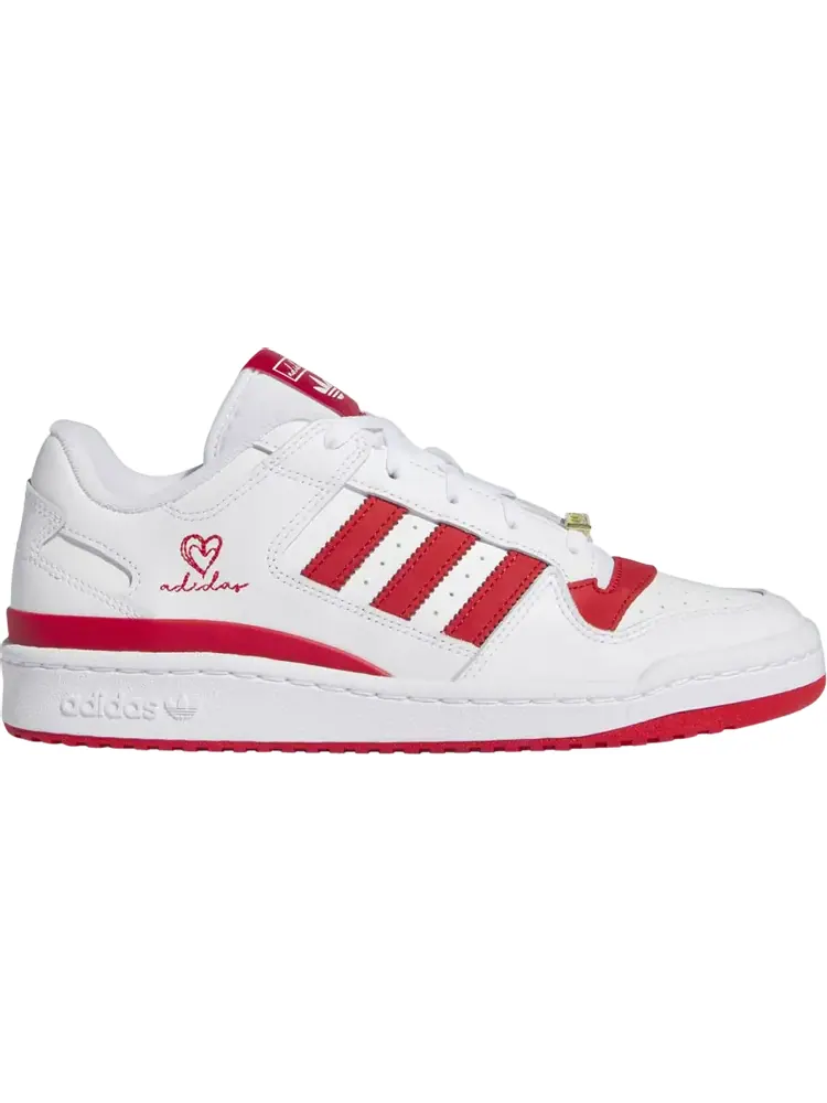 Кроссовки Forum Low Classic 'White Scarlet Embroidered Heart' — изображение 1 из 1, белый