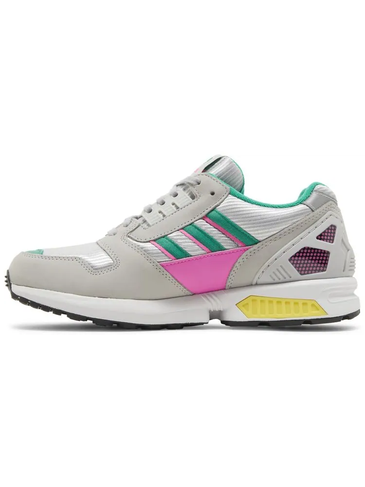 Кроссовки adidas ZX 8000 'Grey Court Green Pink' — изображение 3 из 8, серый
