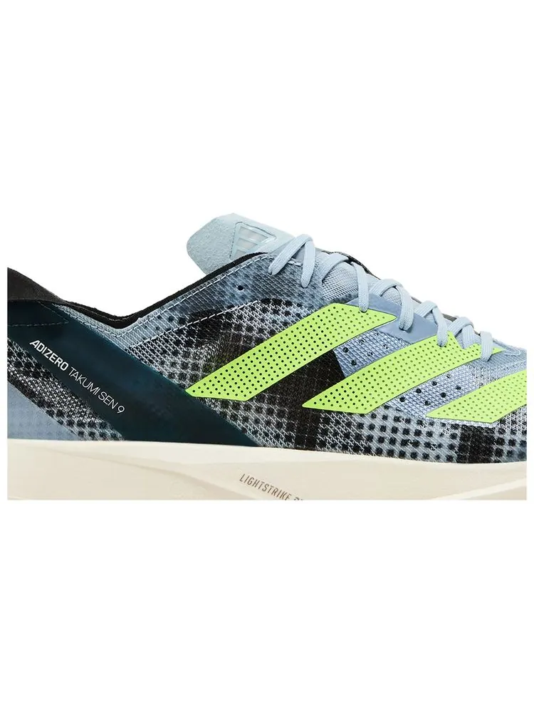 Кроссовки adidas Adizero Takumi Sen 9 'Wonder Blue Lucid Lemon' — изображение 2 из 8, синий