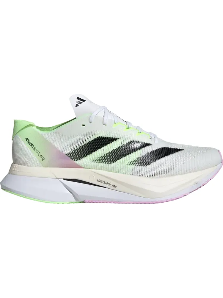 Кроссовки Adizero Boston 12 'White Green Spark' — изображение 1 из 1, белый