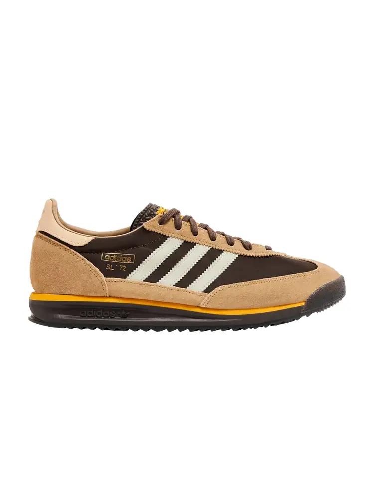 Кроссовки adidas SL72 RS 'Brown Preloved Yellow' — изображение 1 из 9, коричневый/серый/желтый