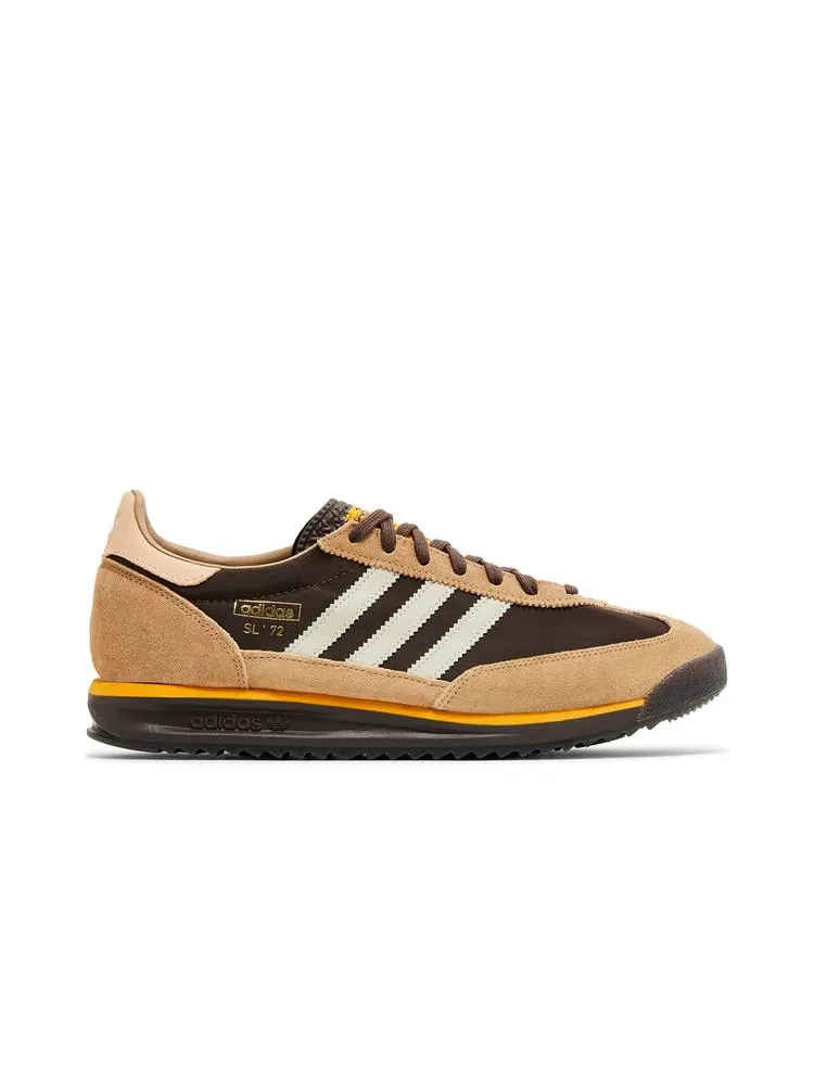 Кроссовки adidas SL72 RS 'Brown Preloved Yellow' — изображение 2 из 9, коричневый/серый/желтый