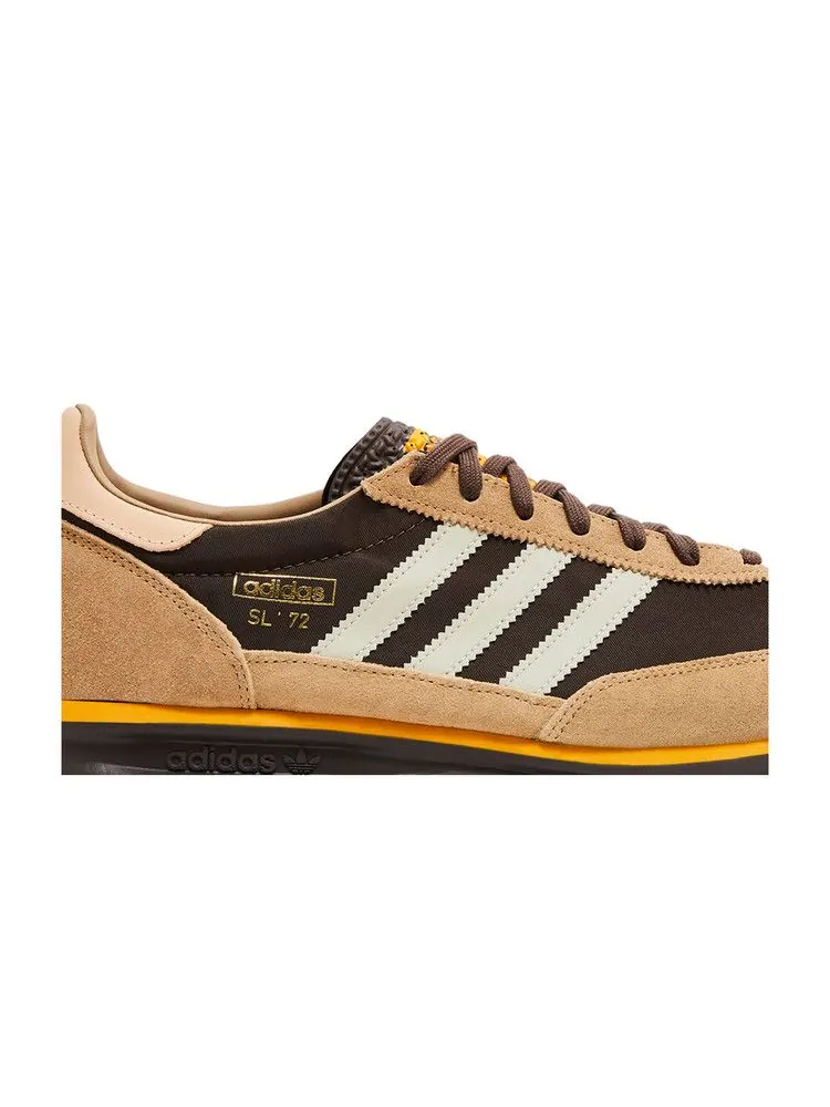 Кроссовки adidas SL72 RS 'Brown Preloved Yellow' — изображение 3 из 9, коричневый/серый/желтый