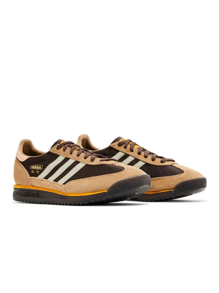 Кроссовки adidas SL72 RS 'Brown Preloved Yellow' — изображение 9 из 9, коричневый/серый/желтый