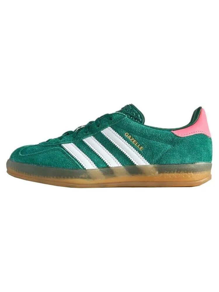 Кроссовки (WMNS) Adidas Gazelle Indoor — изображение 1 из 8, зеленый/белый/розовый