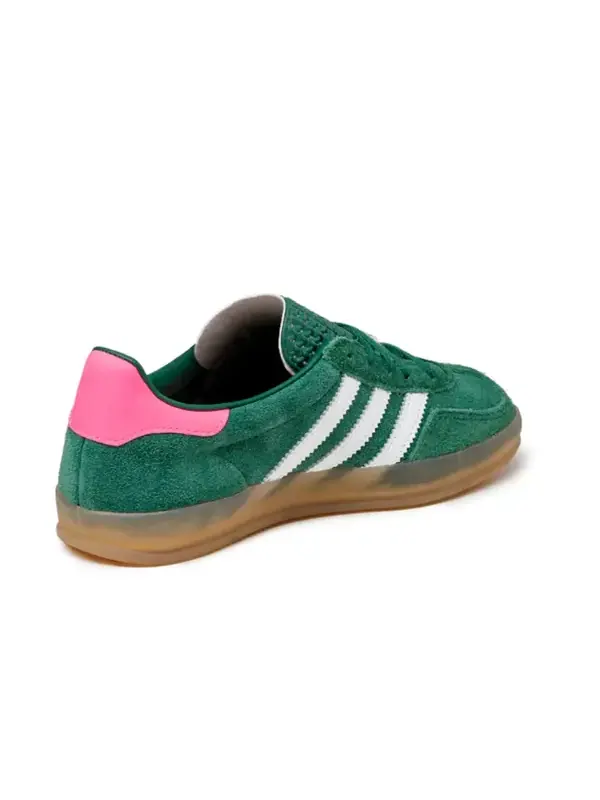 Кроссовки (WMNS) Adidas Gazelle Indoor — изображение 4 из 8, зеленый/белый/розовый