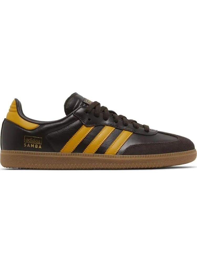 Кроссовки Samba OG 'Dark Brown Yellow' — изображение 1 из 4, коричневый
