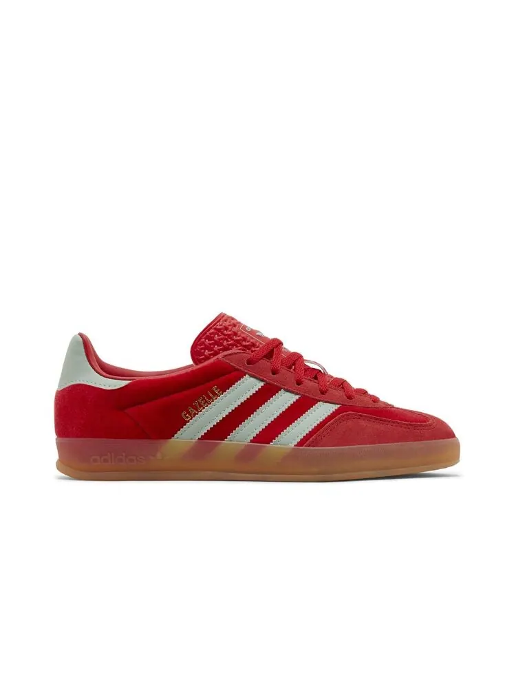 Кроссовки adidas Wmns Gazelle Indoor Better Scarlet Green Velvet — изображение 1 из 6, зеленый