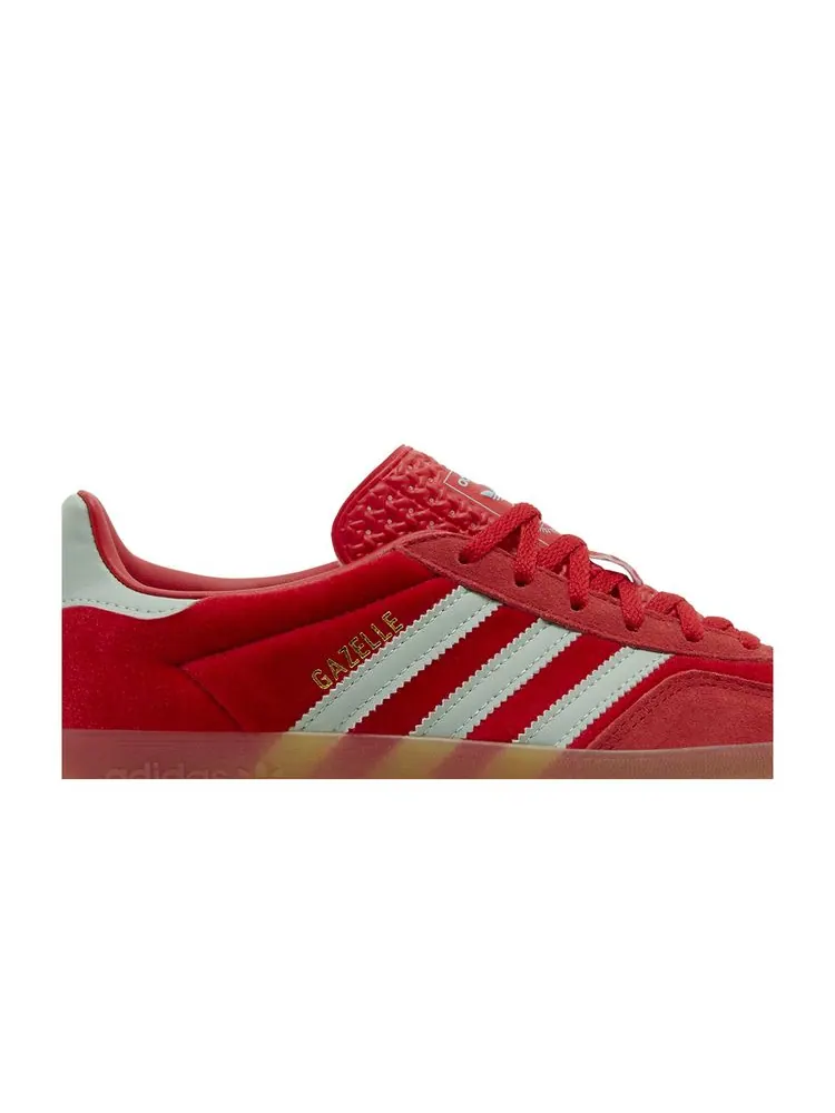 Кроссовки adidas Wmns Gazelle Indoor Better Scarlet Green Velvet — изображение 2 из 6, зеленый