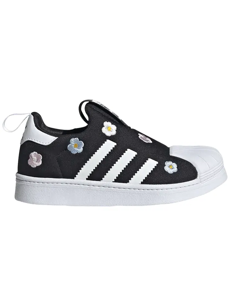 Кроссовки adidas Superstar 360 C 'Floral Embroidery - Black' — изображение 1 из 1, черный