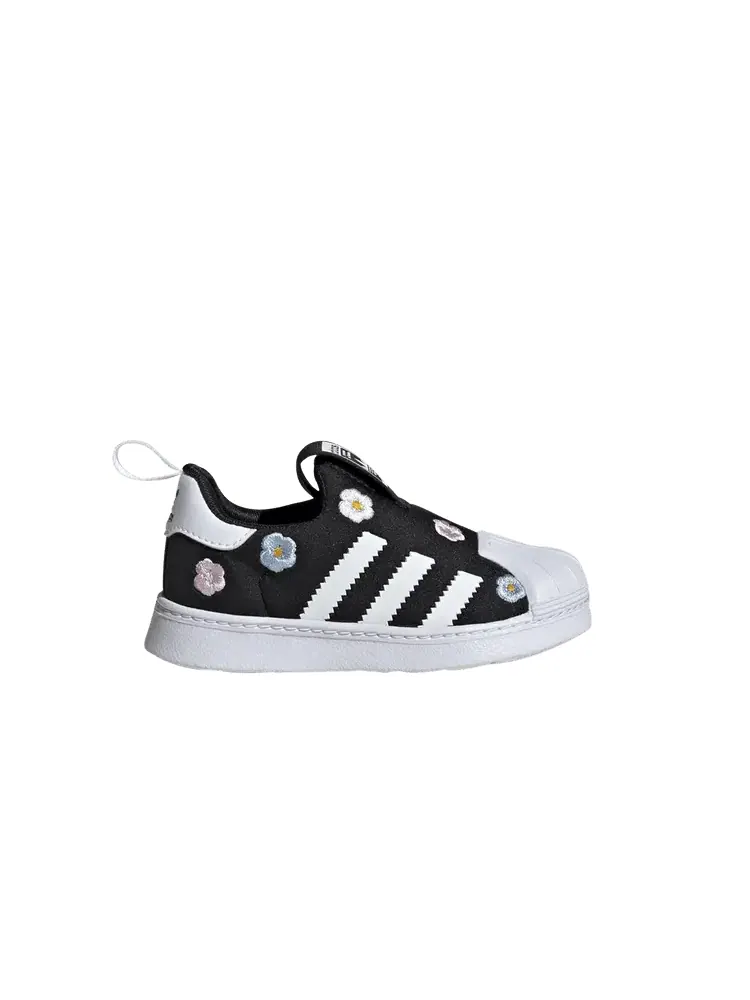 Кроссовки adidas Superstar 360 I Floral Embroidery - Black — изображение 1 из 1, черный