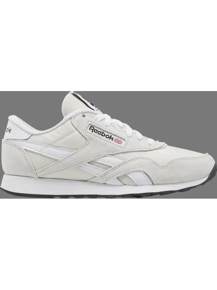 Кроссовки classic nylon 'morning fog black' Reebok — изображение 1 из 1, белый