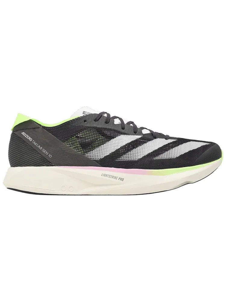 Кроссовки adidas Adizero Takumi Sen 10 'Aurora Black Lucid Lemon' — изображение 1 из 1, черный
