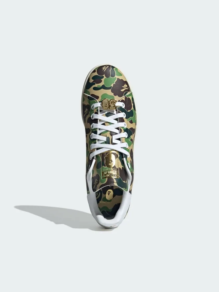 Кеды adidas Stan Smith Bape — изображение 2 из 12, зеленый/белый/коричневый