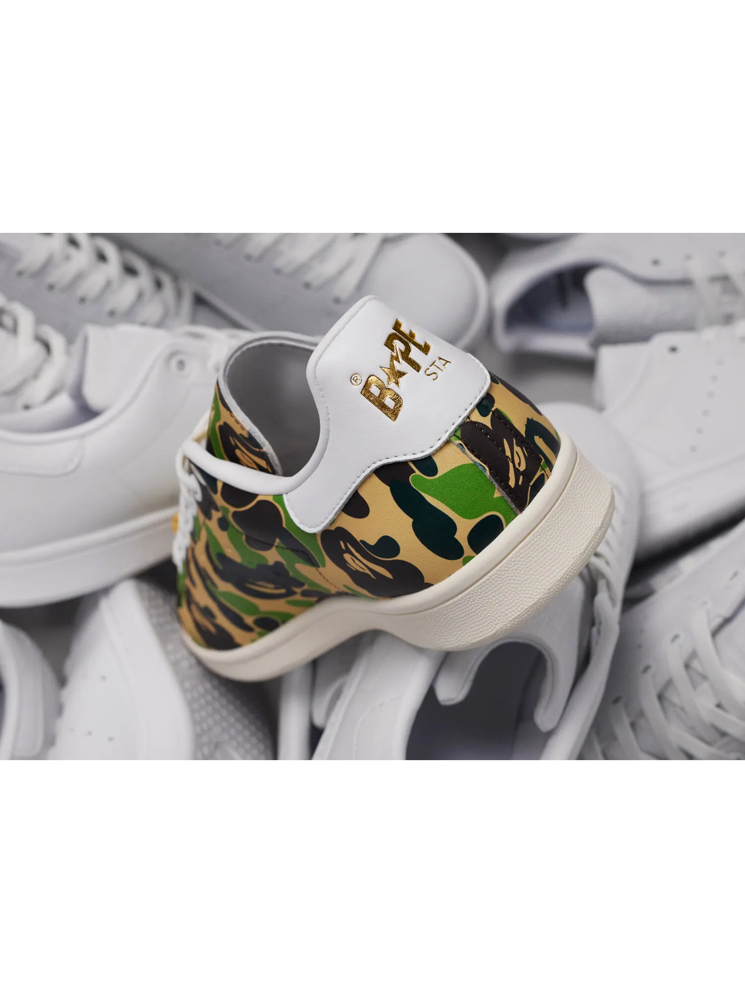 Кеды adidas Stan Smith Bape — изображение 11 из 12, зеленый/белый/коричневый