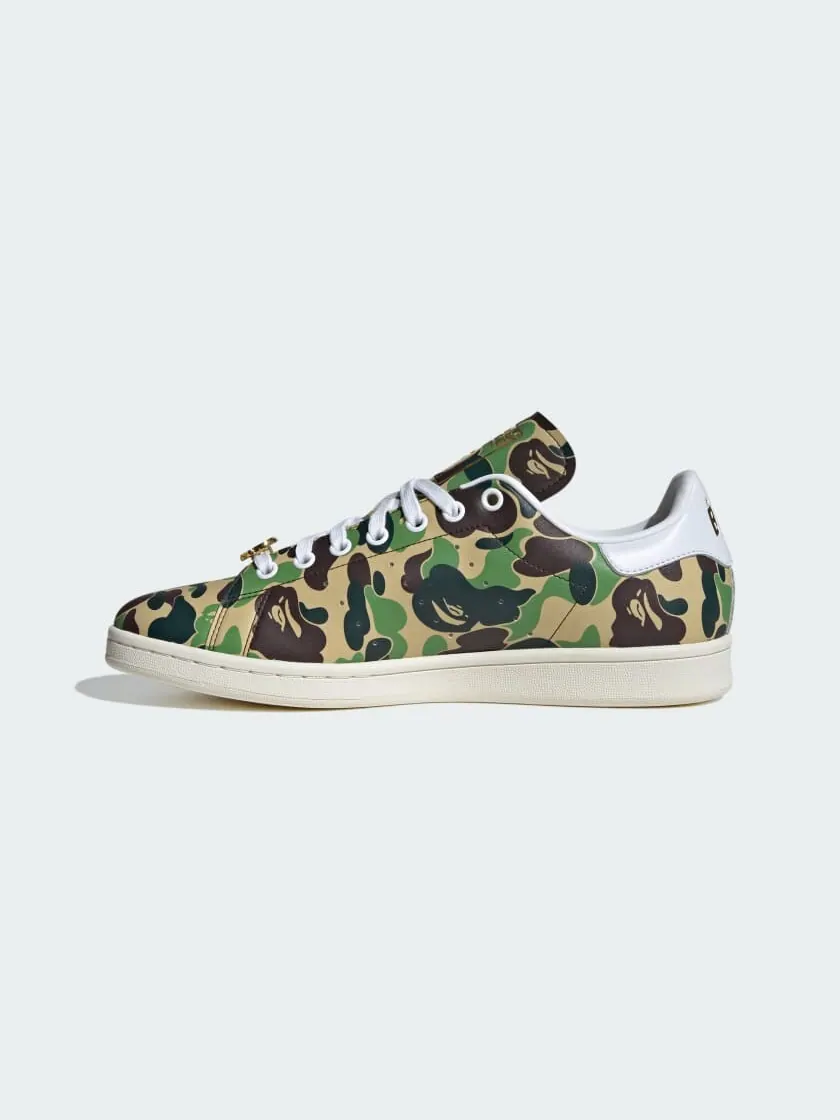 Кеды adidas Stan Smith Bape — изображение 5 из 12, зеленый/белый/коричневый