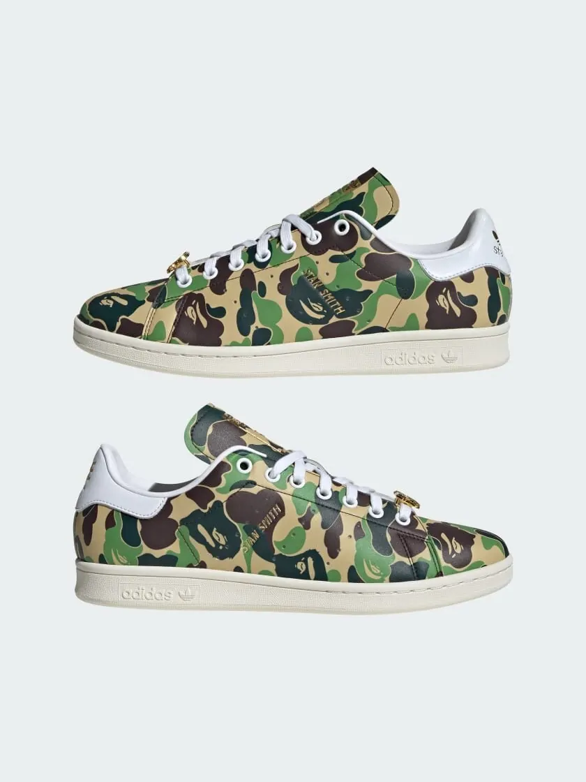 Кеды adidas Stan Smith Bape — изображение 6 из 12, зеленый/белый/коричневый