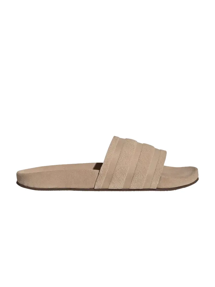 Кроссовки adidas Adilette Slides Suede Pack - Magic Beige — изображение 1 из 1, бежевый
