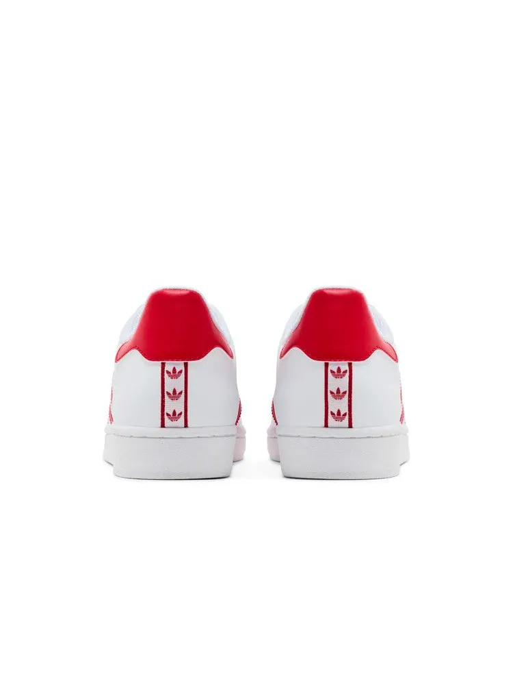 Кроссовки adidas Superstar 'Footwear White Scarlet' — изображение 7 из 9, белый//белый