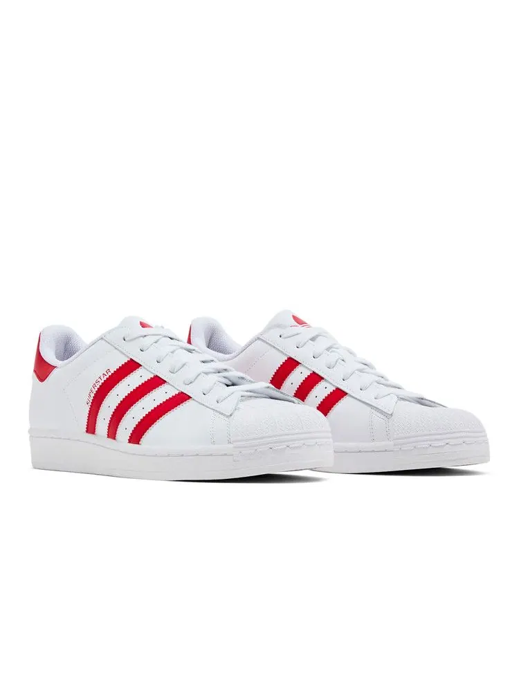 Кроссовки adidas Superstar 'Footwear White Scarlet' — изображение 9 из 9, белый//белый