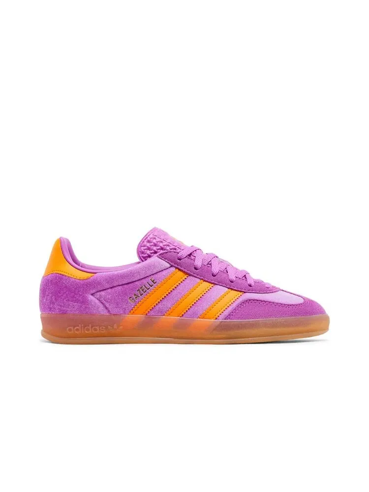Кроссовки adidas Wmns Gazelle Indoor Purple Burst Equipment Orange — изображение 1 из 6, фиолетовый оранжевый