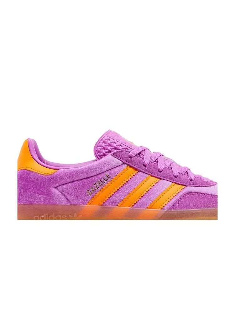Кроссовки adidas Wmns Gazelle Indoor Purple Burst Equipment Orange — изображение 2 из 6, фиолетовый оранжевый