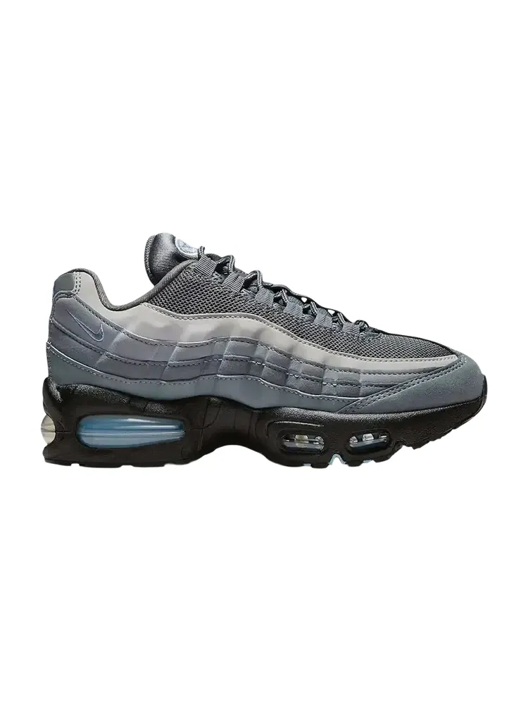 Кроссовки Nike Air Max 95 GS 'Big Bubble - Cool Grey Psychic Blue' — изображение 1 из 1, серый