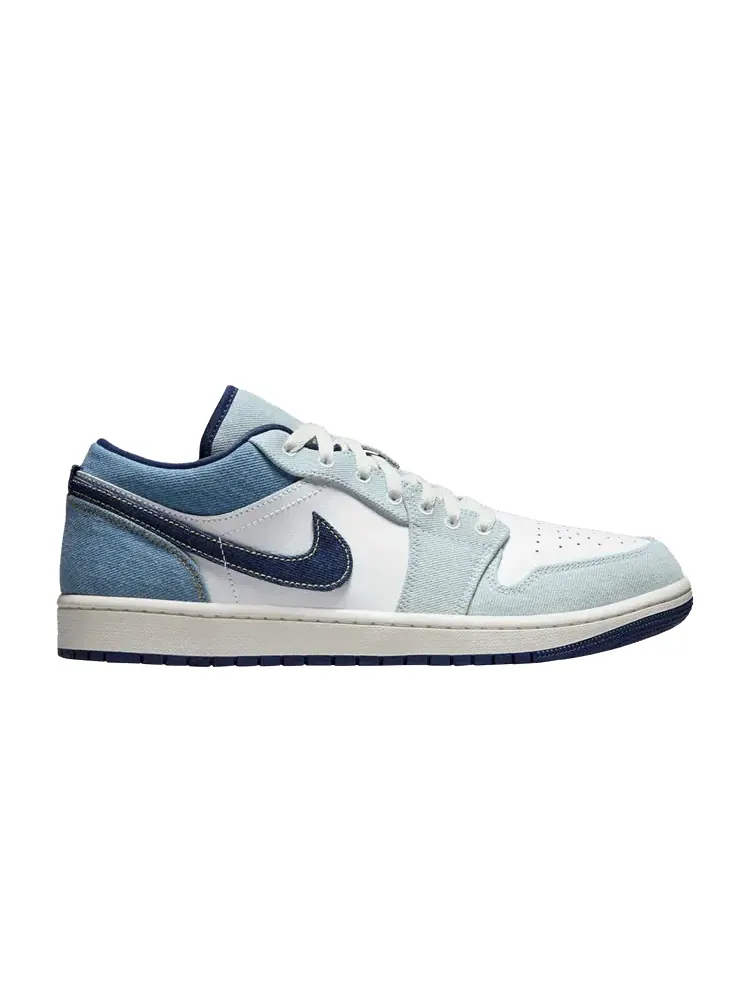 Кроссовки Air Jordan Air Jordan 1 Low 'Denim' — изображение 1 из 1, белый//синий/темно-синий