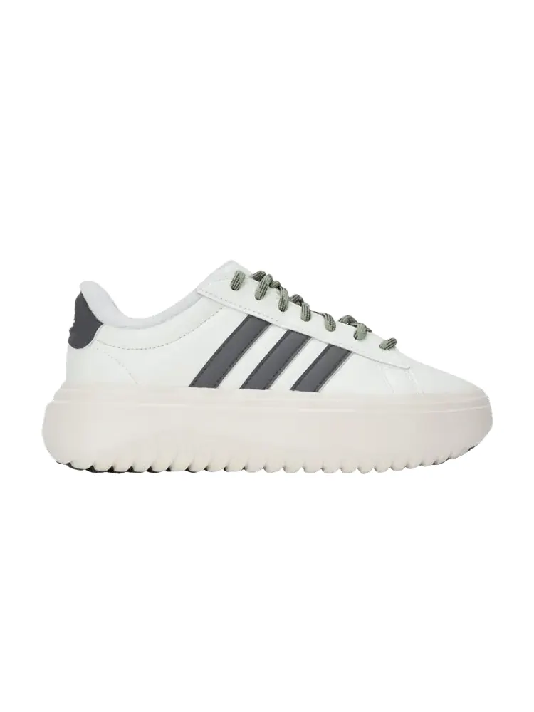 Кроссовки adidas Wmns Grand Court Platform 'Ivory Black' — изображение 1 из 1, кремовый