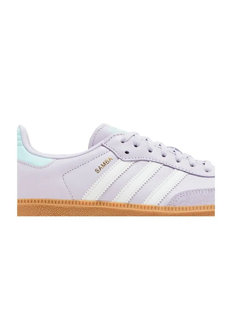 Кроссовки adidas Samba OG J Silver Dawn Aqua — изображение 2 из 6, серебристый голубой