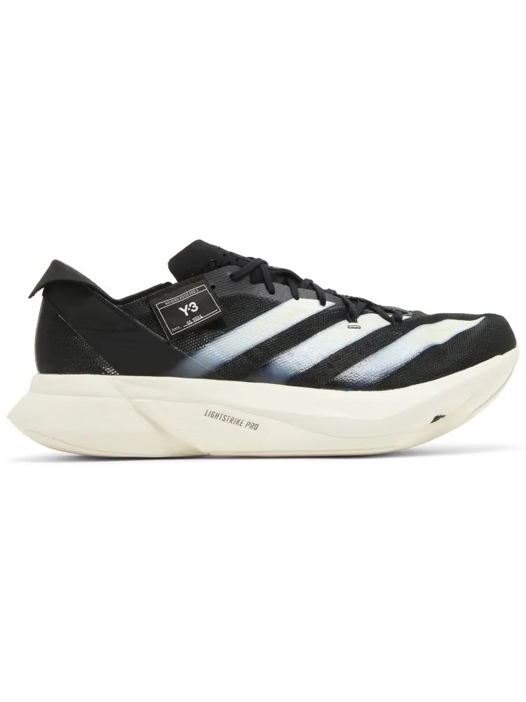Кроссовки adidas Y-3 Adizero Adios Pro 3 'Black Off White' — изображение 1 из 8, черный