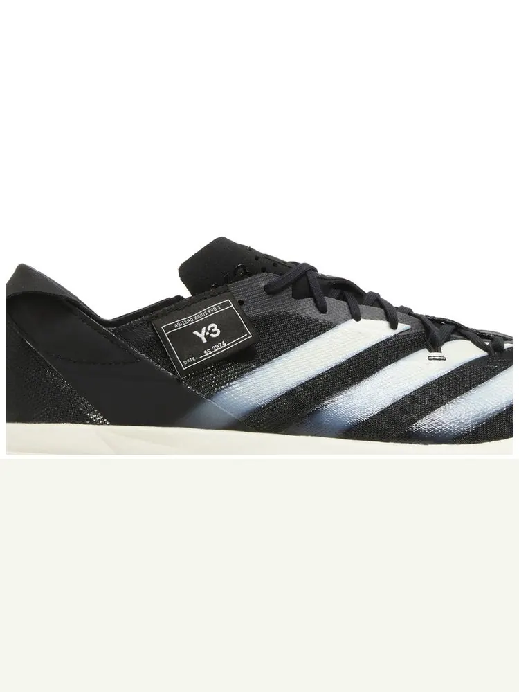 Кроссовки adidas Y-3 Adizero Adios Pro 3 'Black Off White' — изображение 2 из 8, черный