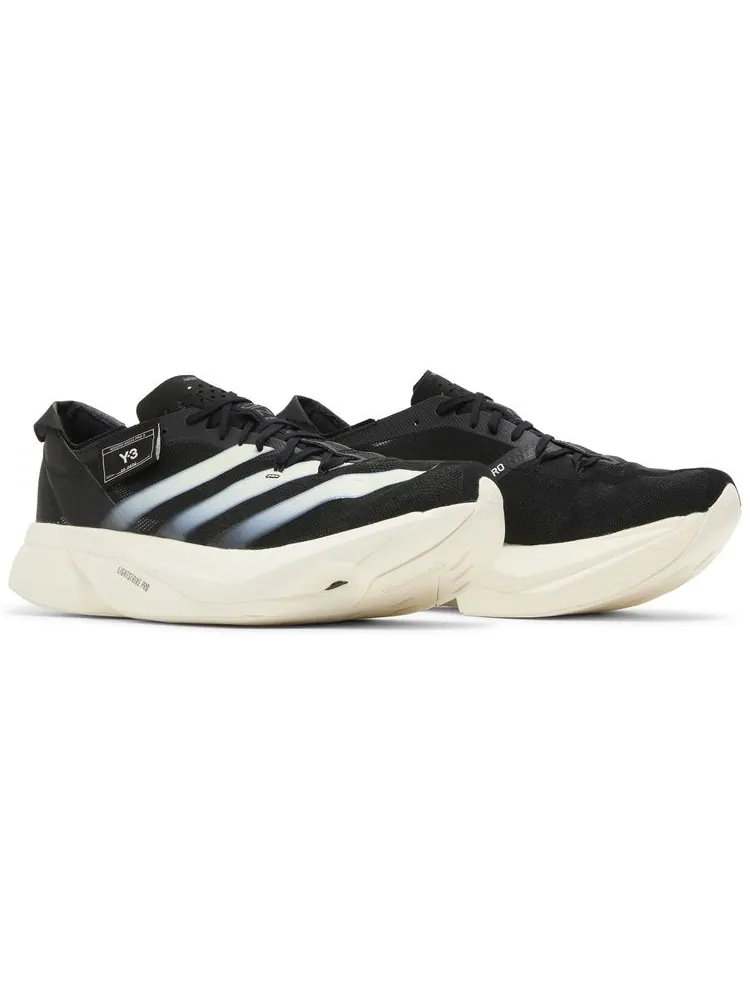 Кроссовки adidas Y-3 Adizero Adios Pro 3 'Black Off White' — изображение 8 из 8, черный