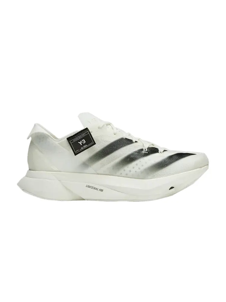 Кроссовки Y-3 Adizero Adios Pro 3 'Off White Black' — изображение 1 из 1, белый черный