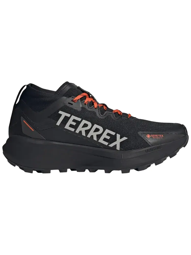 Кроссовки adidas Terrex Agravic Mid GORE-TEX 'Black Grey Semi Impact Orange' — изображение 1 из 1, черный