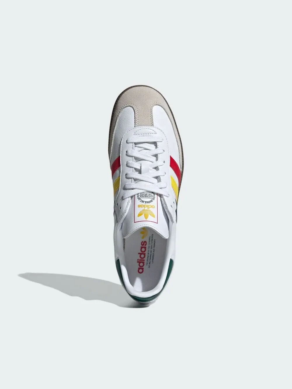 Кеды adidas Samba OG — изображение 6 из 6, белый/желтый/зеленый