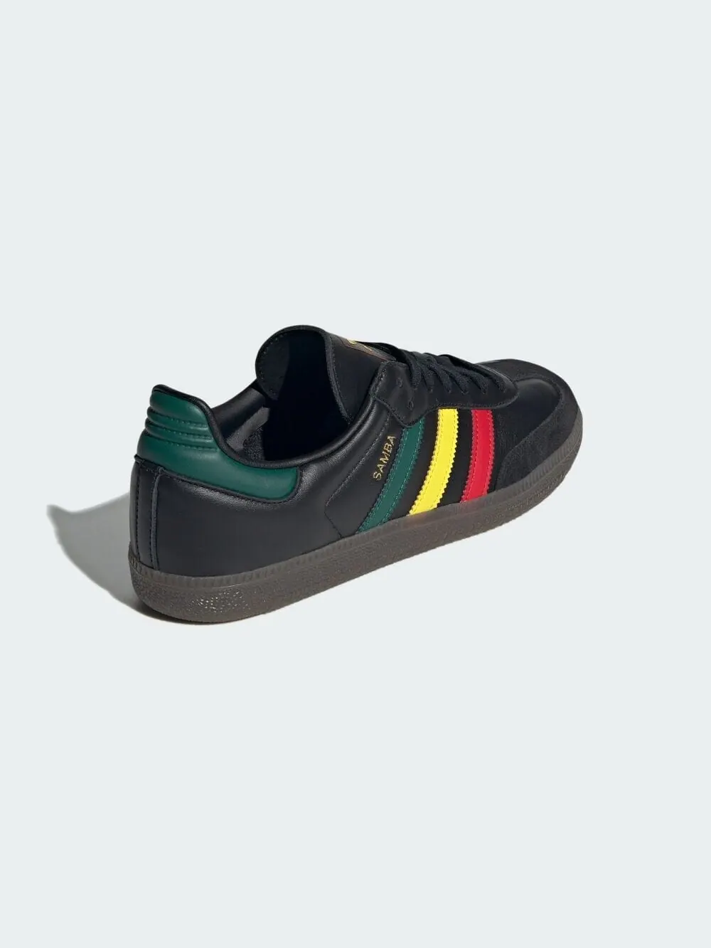 Кеды adidas Samba OG — изображение 2 из 4, черный/желтый/зеленый